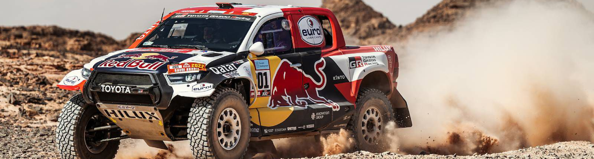 Изображение на странице Триумф надежности Toyota: Нассер Аль-Аттия за рулем Toyota Hilux стал победителем легендарного ралли-рейда «Дакар-2022» Тойота Центр Внуково