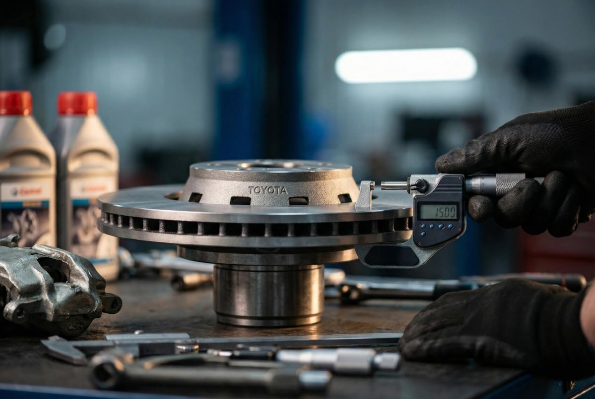 замена тормозных дисков тойота